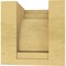Ekena Millwork 4"W x 4"D x 4"H Wide Hughes Rough Cedar Woodgrain TimberThane Corbel, Primed Tan CORUR04X04X04HUGRCPR - alternate 6